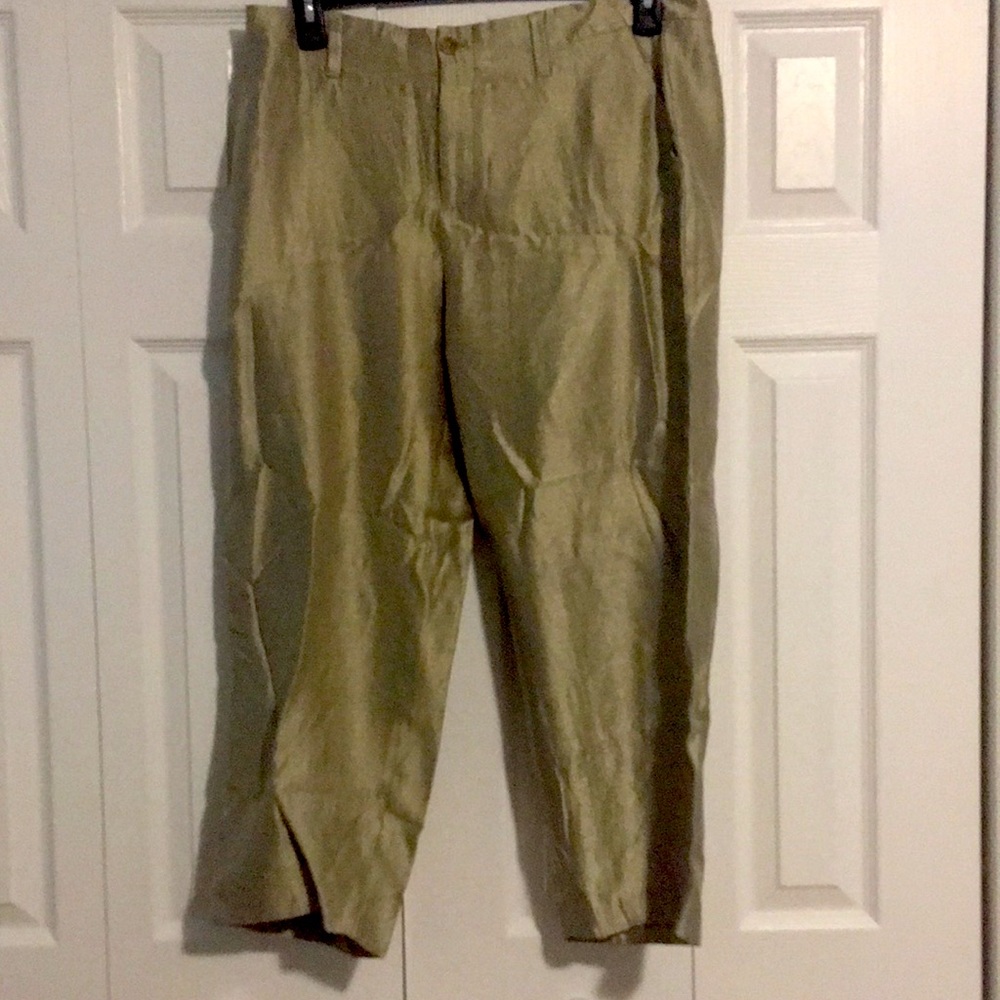 Gap Gold Cropped Pants